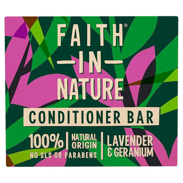 Faith in Nature Lavender & Geranium Conditioner Bar   85g GOODS M&S   