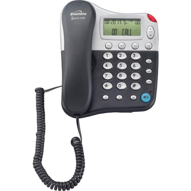 Binatone Spirit 410 corded telephone (British brand)