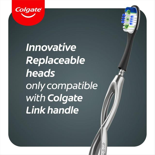 Colgate Link Deep Clean Soft Replaceable Head Manual Toothbrush Starter Kit