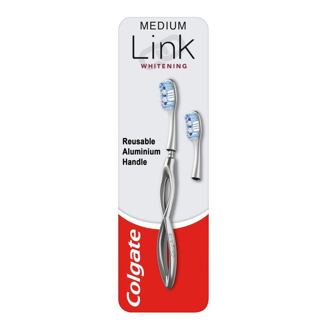 Colgate Link Whitening Medium Replaceable Head Toothbrush Starter Kit GOODS M&S   