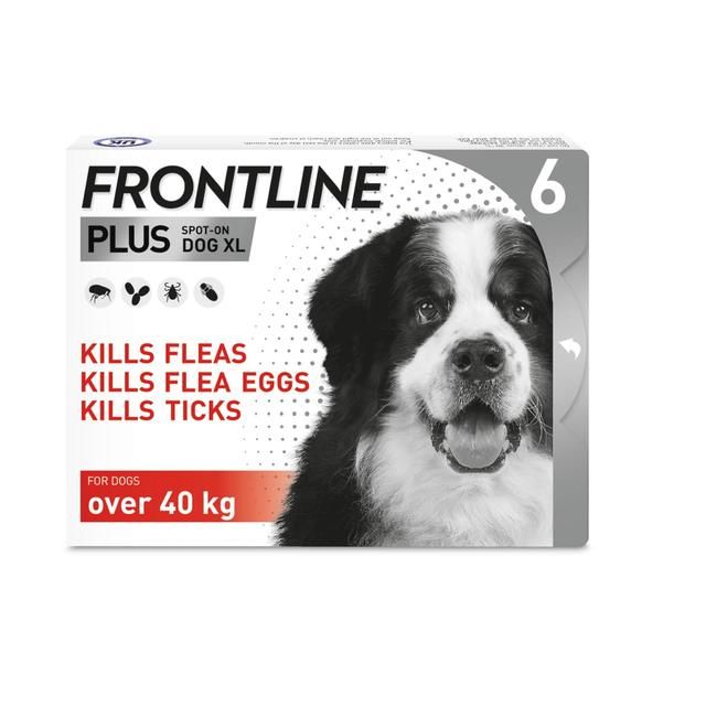 FRONTLINE Plus Flea & Tick Treatment XL Dog 40-60kg   6 per pack GOODS M&S   