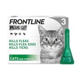 FRONTLINE Plus Flea & Tick Treatment Cat   3 per pack GOODS M&S   