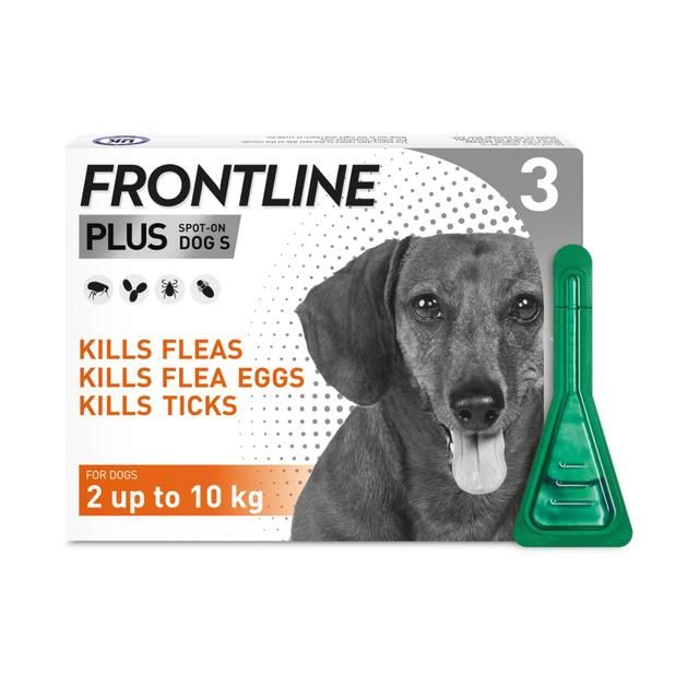 FRONTLINE Plus Flea & Tick Treatment Small Dog 2-10kg   3 per pack GOODS M&S   