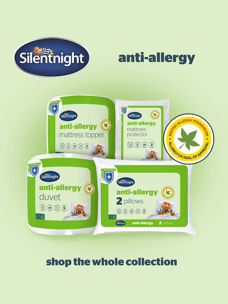 Silentnight anti-allergy pillows medium 2 pack (British brand)