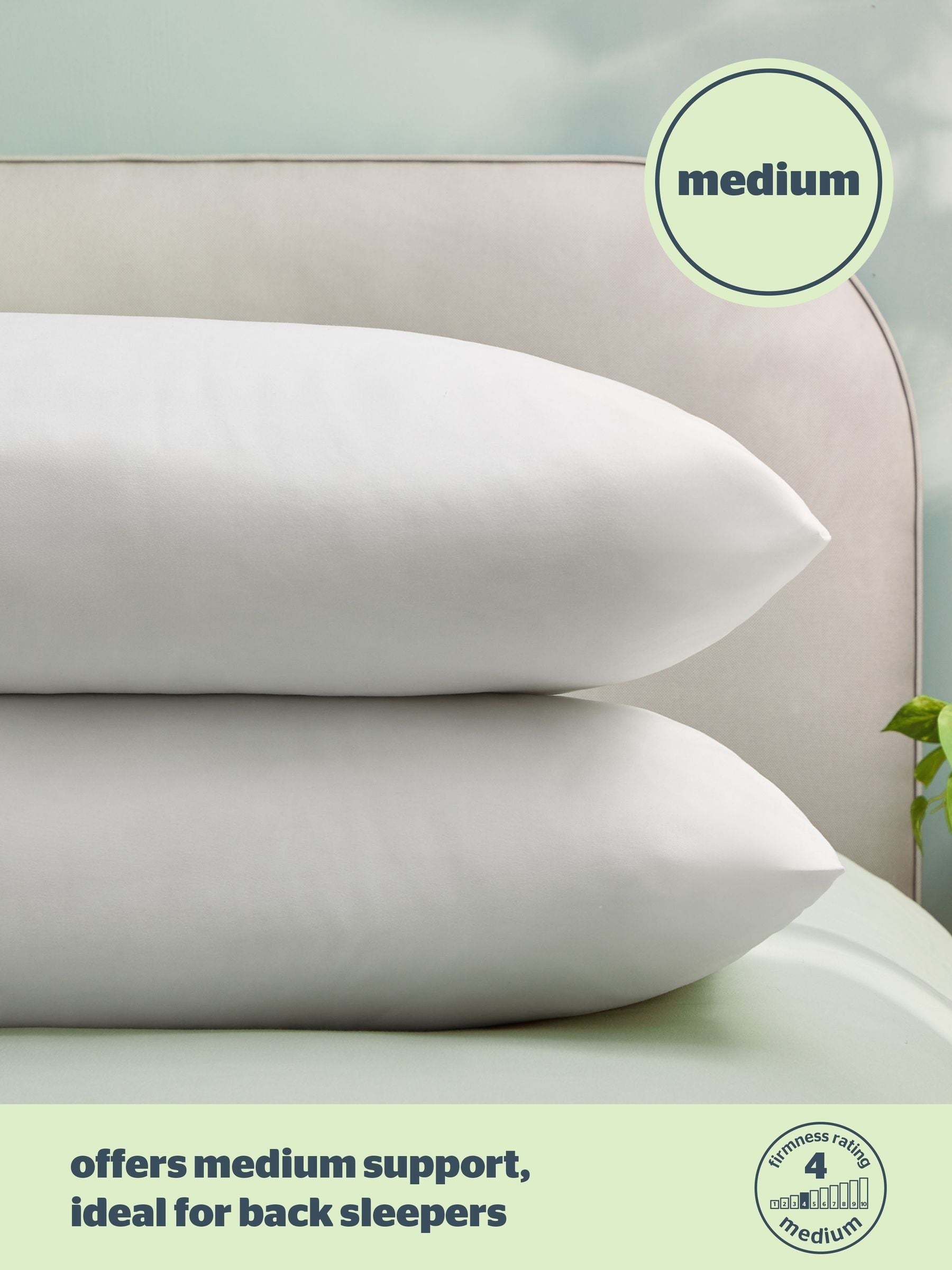 Silentnight anti-allergy pillows medium 2 pack (British brand)