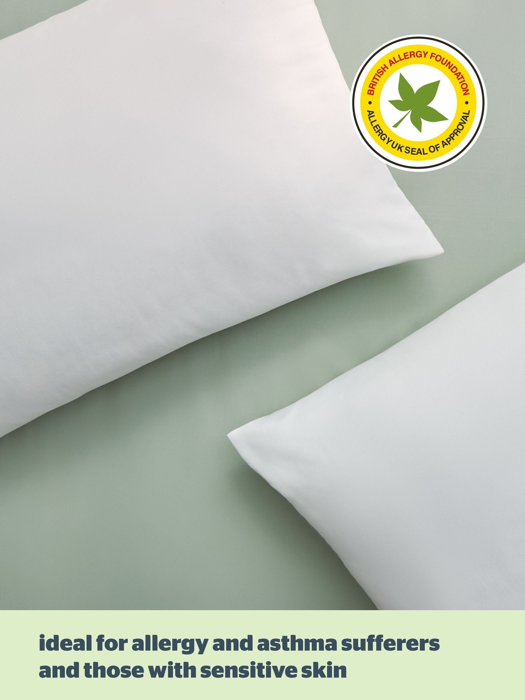 Silentnight anti-allergy pillows medium 2 pack (British brand)
