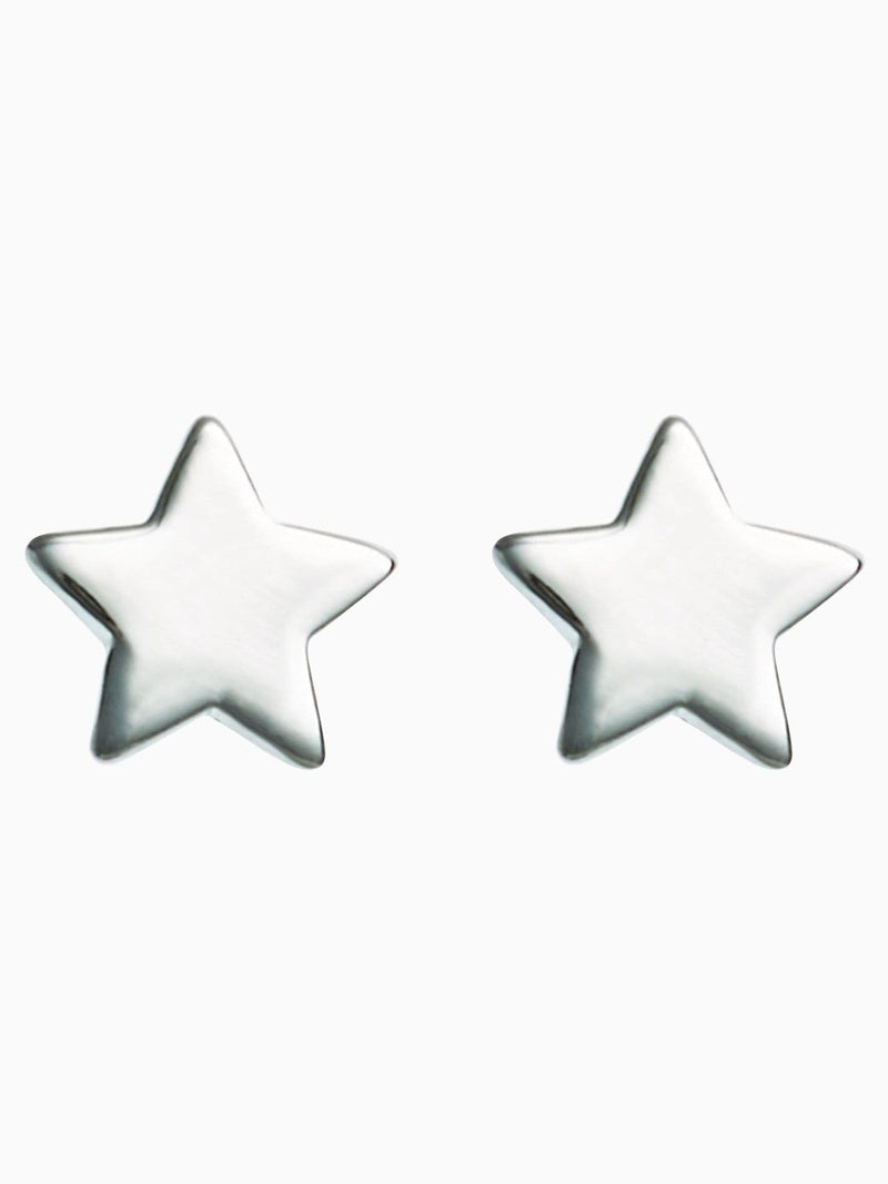 Sterling silver star stud earrings 0.5cm (British brand)