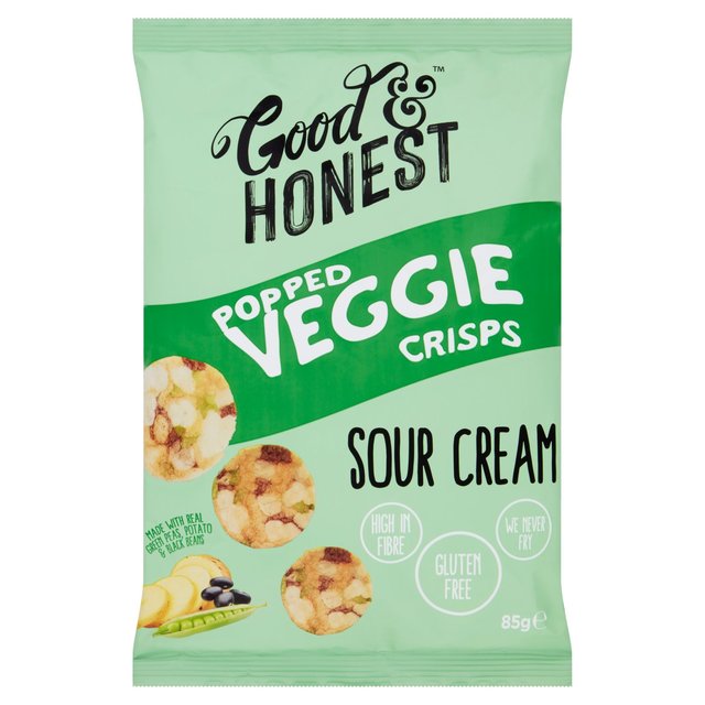 Good & Honest Popped Veggie Soya Pea Sour Cream   85g