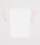 Billieblush Cotton Tulle-Sleeve T-Shirt 3-12 Years - British product