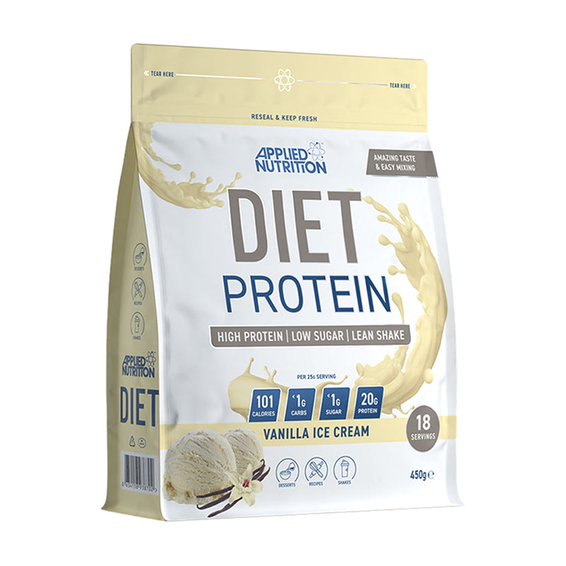 Applied Nutrition Diet Protein Powder Vanilla Ice Cream 450g - British product
