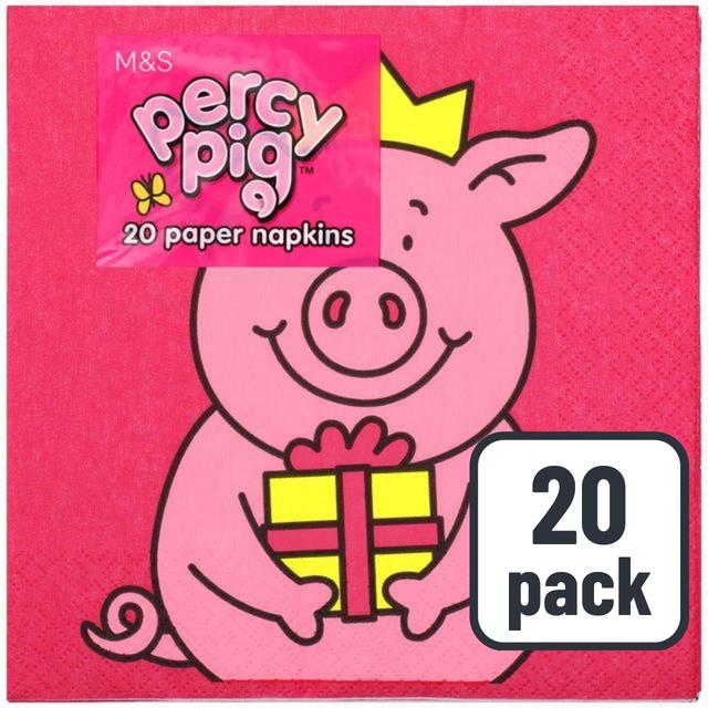 M&S Percy Pig Napkins   20 per pack GOODS M&S   