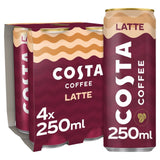 Costa Coffee Latte Iced Coffee   4 x 250ml GOODS M&S   