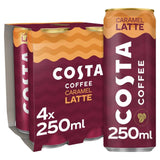 Costa Coffee Caramel Latte Iced Coffee   4 x 250ml GOODS M&S   