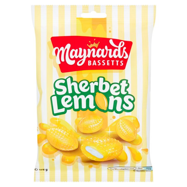 Maynards Bassetts Sherbet Lemons Sweets Bag   192g GOODS M&S   