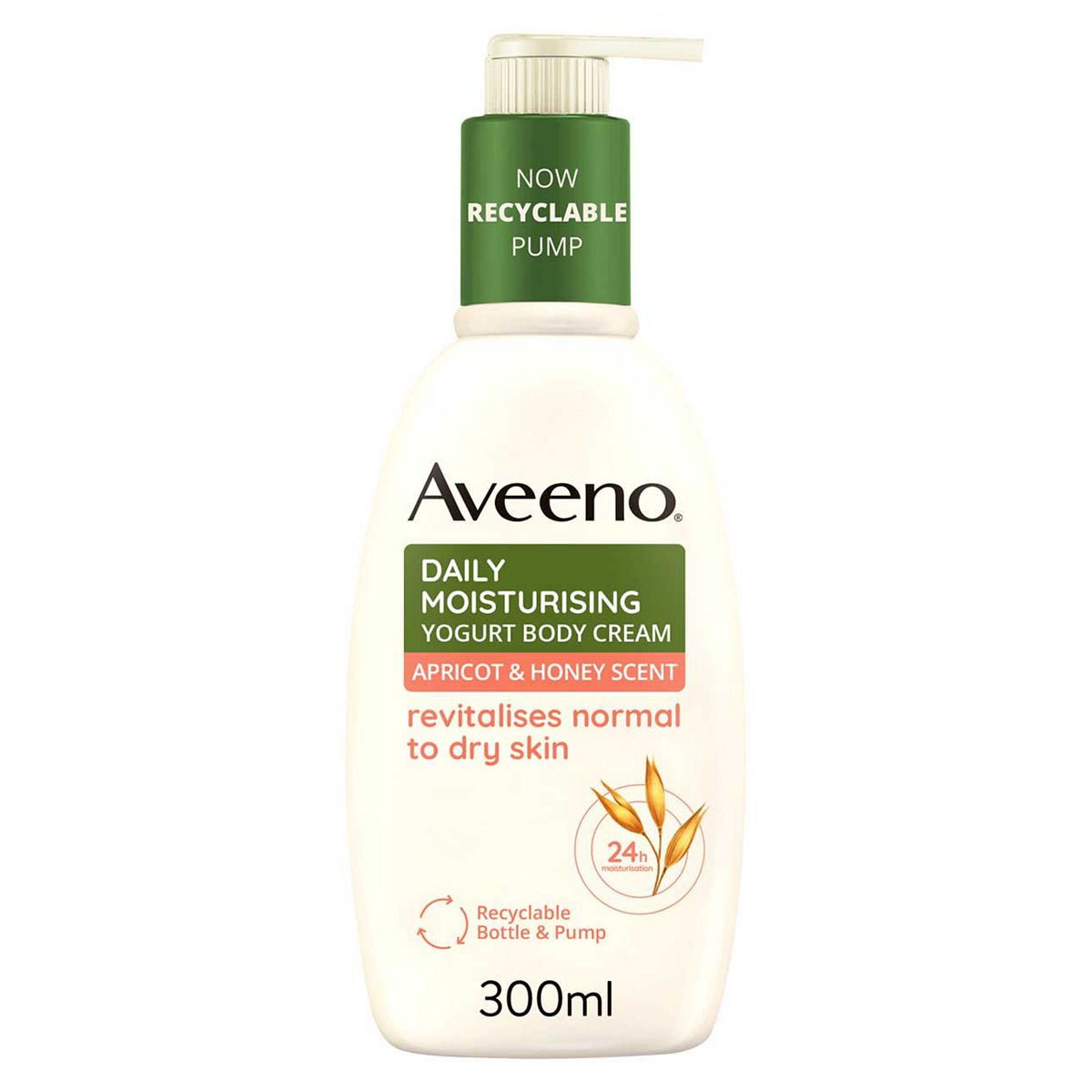 Aveeno Daily Moisturising Yogurt Body Cream – Apricot & Honey Scented 300ml GOODS Boots   