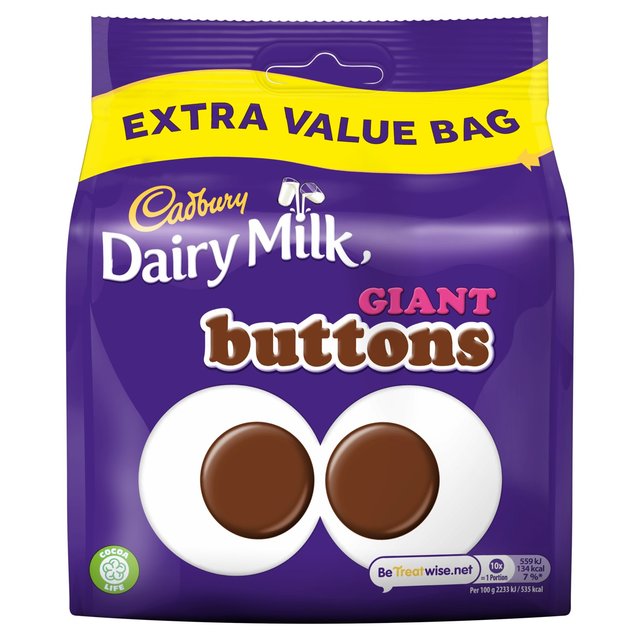 Cadbury Dairy Milk Giant Buttons Chocolate Bag    330g GOODS M&S   