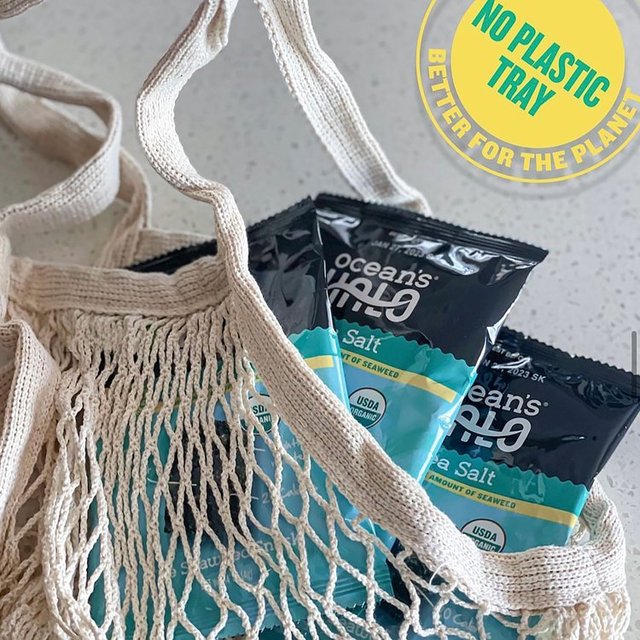 Ocean's Halo Sea Salt Seaweed Snack   4g