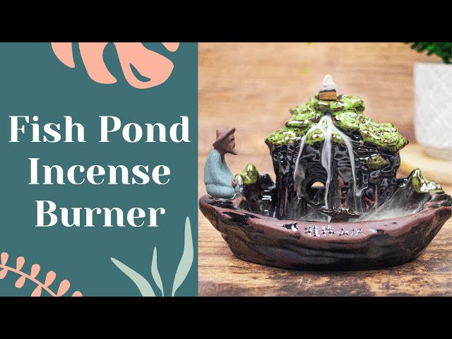 Myga Backflow Incense Burner Fishing Pond, imported from the UK