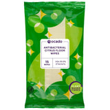 Ocado Antibacterial Citrus Floor Wipes   15 per pack GOODS M&S   