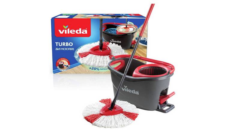 Vileda Easy Wring and Clean Turbo Spin Mop and Bucket Set GOODS Argos