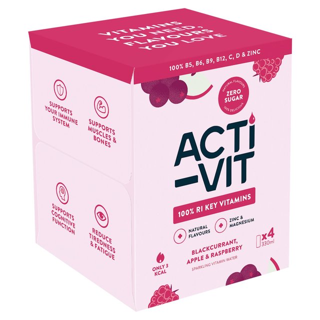 ACTI-VIT Multipack Blackcurrant Apple   4 x 330ml GOODS M&S   