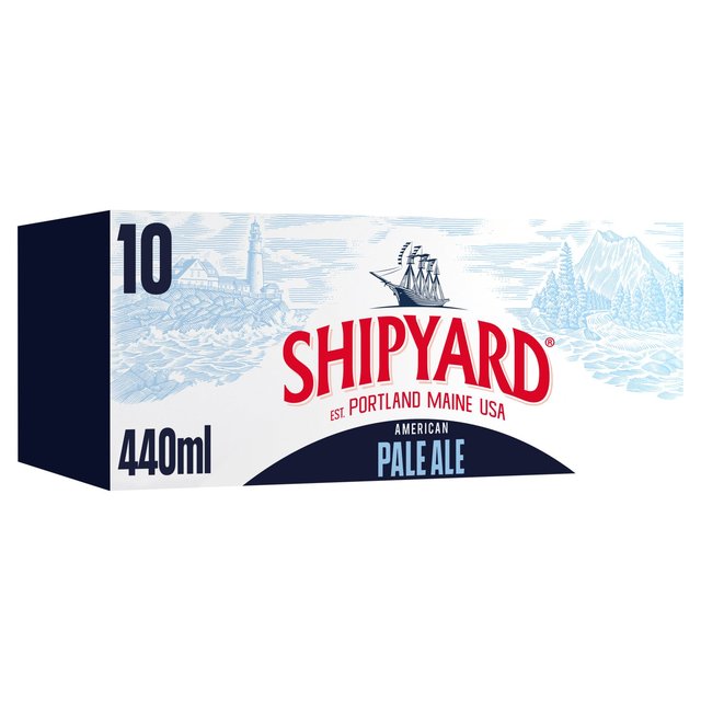 Shipyard American Pale Ale Beer Cans   10 x 440ml GOODS M&S   