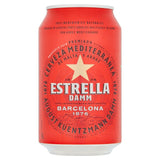 Estrella Damm Premium Lager Beer Cans   6 x 330ml GOODS M&S   