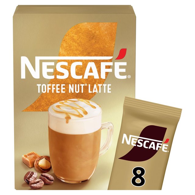 Nescafe Gold Toffee Nut Latte Sachets   8 per pack GOODS M&S   