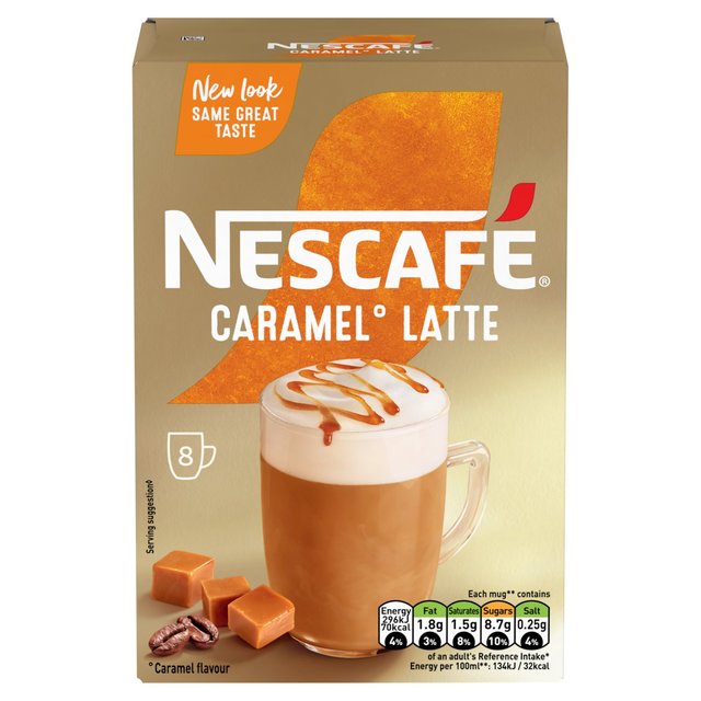 Nescafe Gold Caramel Latte    8 per pack GOODS M&S   