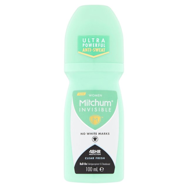 Mitchum Invisible Clear Fresh Roll On   100ml