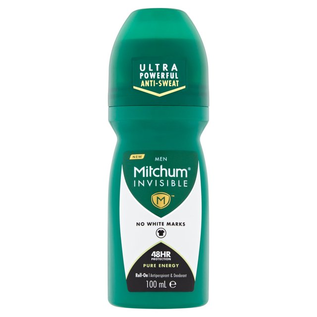 Mitchum Invisible Pure Energy Roll On   100ml GOODS M&S   