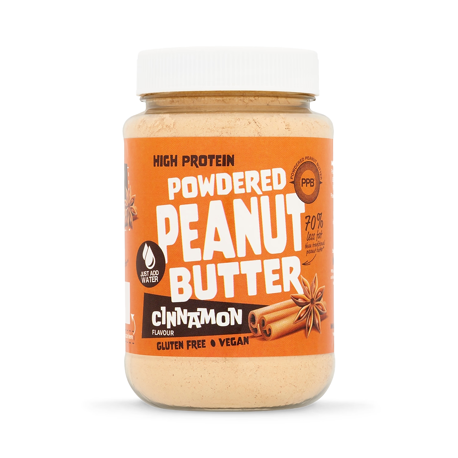 PPB powdered peanut butter cinnamon 180g, UK version