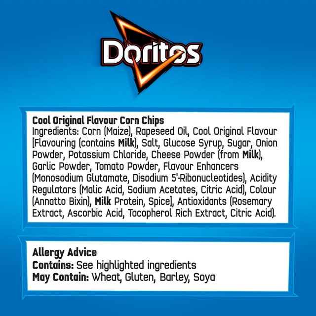 Doritos Cool Original Tortilla Chips Multipack Crisps   5 per pack GOODS M&S   