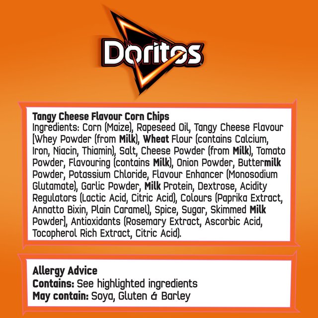 Doritos Tangy Cheese Tortilla Chips Multipack Crisps   5 per pack GOODS M&S   