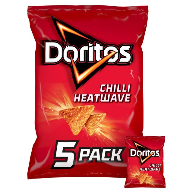 Doritos Chilli Heatwave Tortilla Chips Multipack Crisps   5 per pack GOODS M&S   