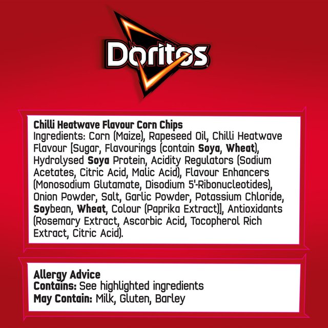 Doritos Chilli Heatwave Tortilla Chips Multipack Crisps   5 per pack GOODS M&S   