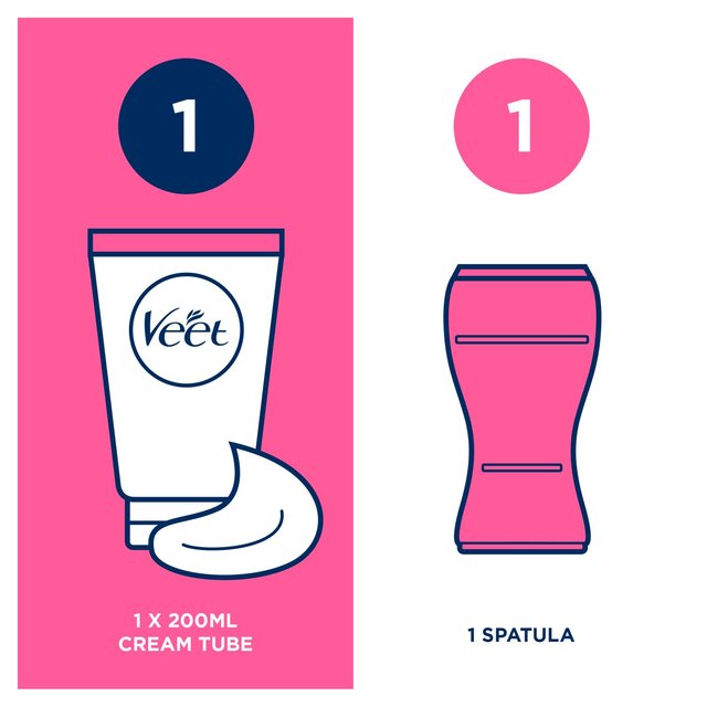 Veet Pure Hair Removal Cream Legs & Body Sensitive 200ml