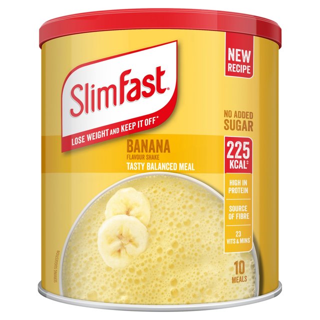 SlimFast Banana Meal Shake Powder 10 Meals   365g