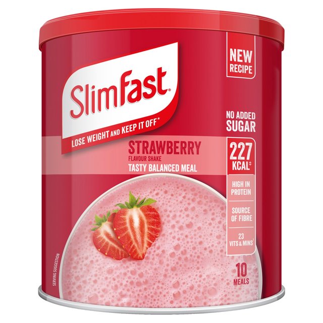 SlimFast Strawberry Meal Shake Powder 10 Meals    365g GOODS M&S   