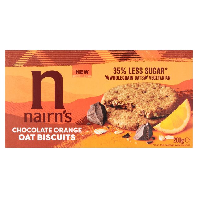 Nairn's Dark Chocolate & Orange Oat Biscuits   200g GOODS M&S   