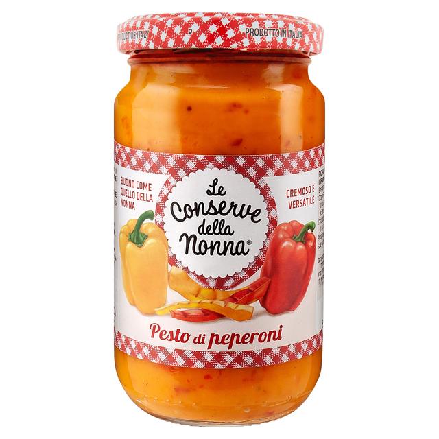 Le Conserve Della Nonna Sweet Grilled Peppers Pesto   190g GOODS M&S   