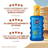 NIVEA SUN Protect & Dry Touch SPF 30 Sunscreen Spray   200ml GOODS M&S   