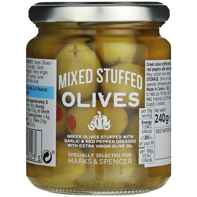 M&S Mixed Stuffed Olives   240g GOODS M&S   