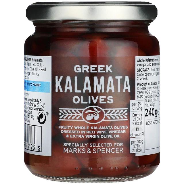 M&S Whole Kalamata Olives    240g GOODS M&S   