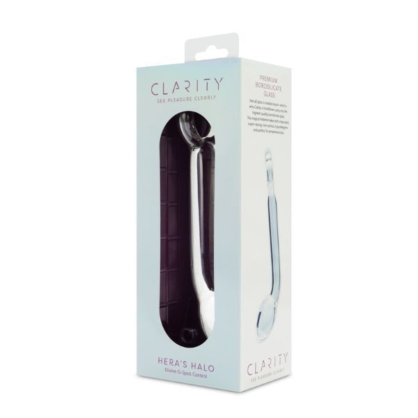 Clarity glass dildo Hera's Halo 6-inch (British brand)