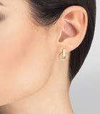 Bvlgari rose gold diamond earrings, UK version