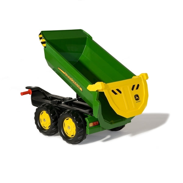 Rolly Half Pipe Trailer JD Green twin axle toy trailer (British brand)