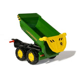Rolly Half Pipe Trailer JD Green twin axle toy trailer (British brand)