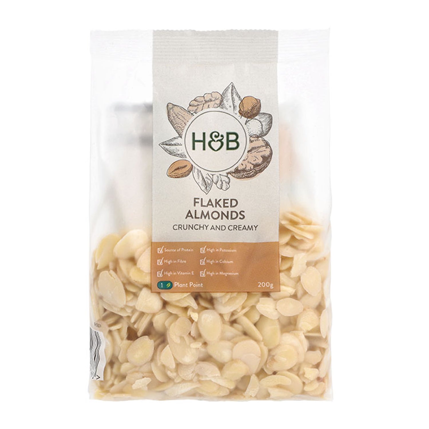 Holland & Barrett flaked almonds 200g pack, UK version