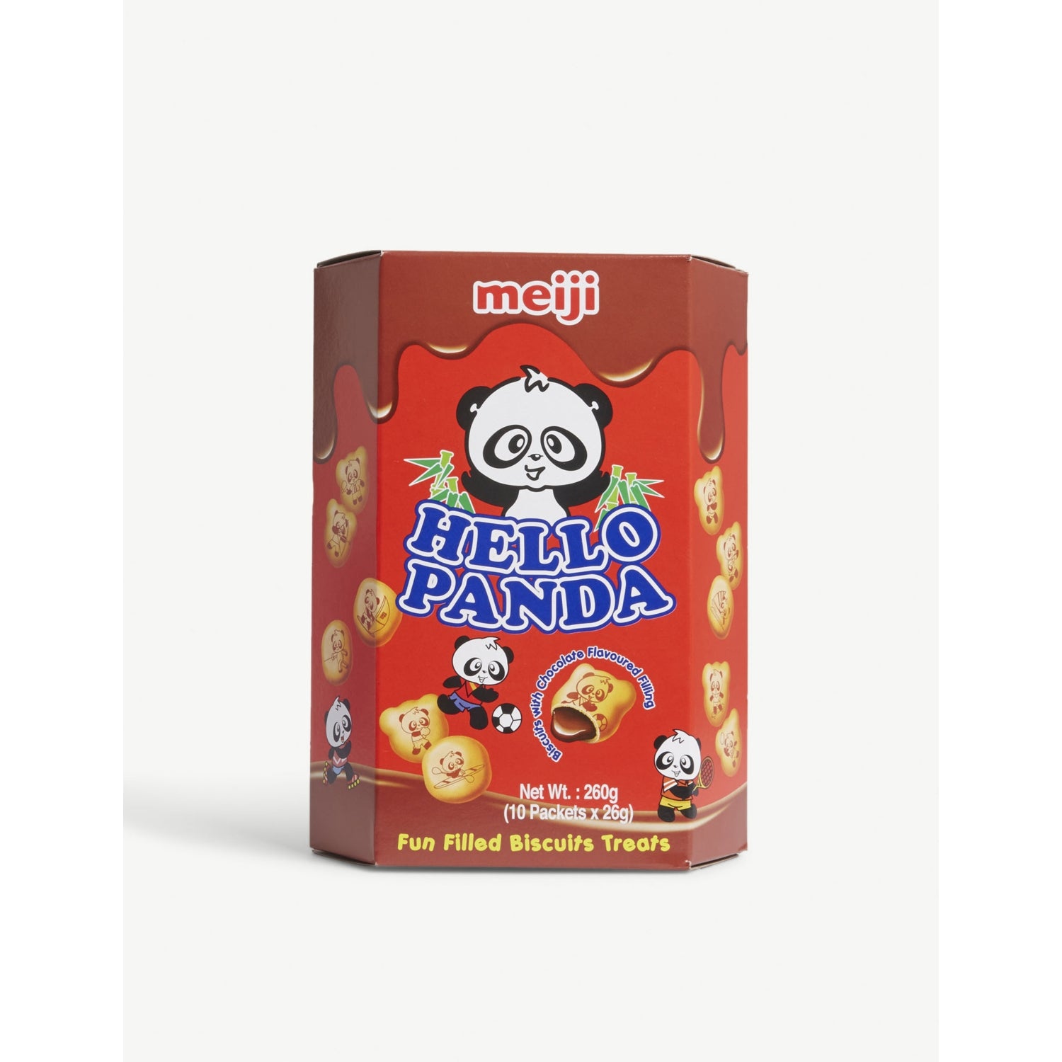 Hello Panda chocolate biscuits 260g sharing pack, imported from the UK